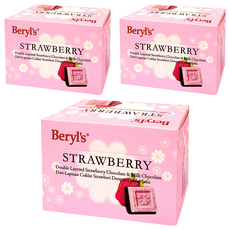 Beryl's 草莓味及牛奶雙層巧克力 60g (添加植物油), 3盒