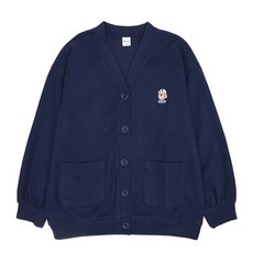 애플핑크 아동용 골지 다이마루 곰돌이 가디건 R501