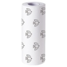 SHIMOYAMA 可水洗重複用吸水吸油 擦碗 擦臉萬用紙巾 印花款 文藝飛鳥, 1捲, 50張