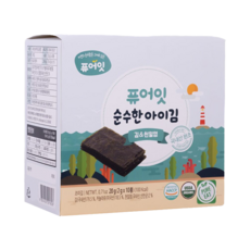 Pure Eat 海鹽海苔, 1盒, 20g, 海鹽