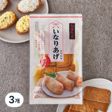 와코 사각 조미유부 12입, 170g, 3개