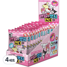 산리오 랜덤 뱃지 캔디 5g x 12p + 뱃지 랜덤발송 12p 세트, 48개