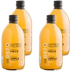 안드레아밀라노 유기농 사과식초, 500ml, 4개