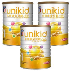 unikid 佑爾康 金貝親嬰兒配方 親和Premium 1號, 0-12個月, 850g, 3罐