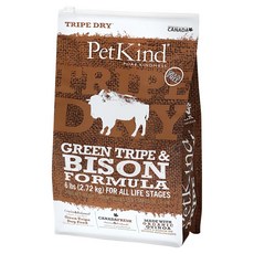 PetKind 野胃 6B全齡狗飼料, 無穀鮮草肚原野牛, 2720g, 1包