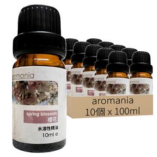 英國 Aromania 精油 10個, 櫻花, 100ml, 1組