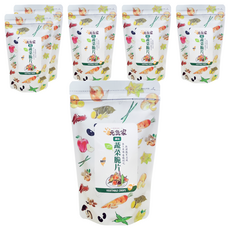 元氣家 綜合蔬菜脆片 真空脫水技術 保留蔬菜風味 無添加人工色素香精 無防腐劑 健康美味, 100g, 6包