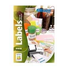 ALLBARN LABEL 白色標籤 雷射噴墨兩用, 100張, 21格