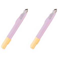 ANALOG 30度鍍鉻雙色美工刀, 2個, 紫色