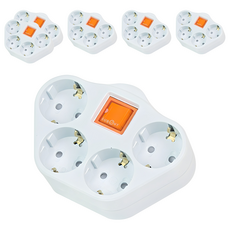 써보니 스위치 멀티탭 4구, 혼합색상, 6개