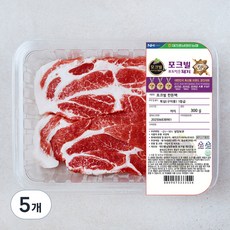 포크빌 농협 포도먹은 돼지 목심 구이용 (냉장), 5개, 300g
