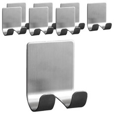 홈바내쓰 스텐 304 면도기 거치대 2p, 실버, 8개