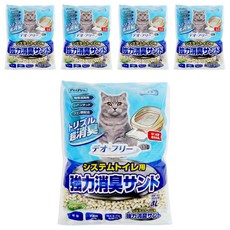 PETPRO 雙層貓砂盆用 沸石砂 4L 特殊消臭劑 檸檬酸 芬多精成分, 5袋, 強力消臭