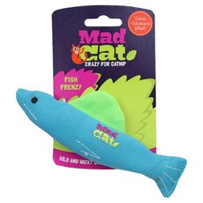Mad Cat 瘋狂小魚貓草包, 藍色, 1個