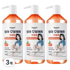 탐사 베이킹소다 함유 주방세제 자몽향, 750ml, 3개
