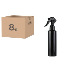 分裝噴瓶容器 300ml, 8個, 黑色