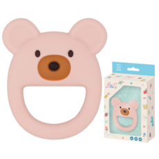 Baby Garden 派對動物固齒器, 好奇熊櫻花粉, 1個