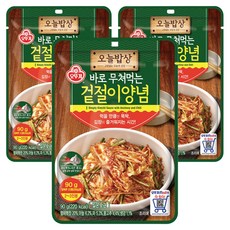 오뚜기 오늘밥상 겉절이 양념, 90g, 3개