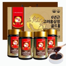 KOREA GINSENG DISTRIBUTION 6年根高麗紅蔘精GOLD + 提袋組, 250g, 4個