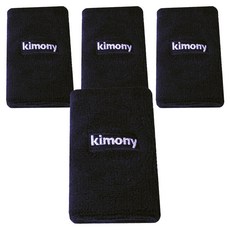 키모니 스포츠 손목 밴드 KSA508, 4개, 블랙