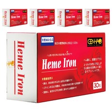 菁禾GENHAO 血紅素鐵軟膠囊 - 日本製造 女性設計 補充鐵質, 30顆, 5盒