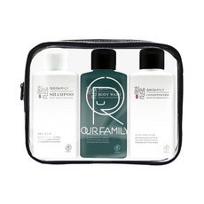 OUR FAMILY 一家人 植の益生菌洗護沐旅行組 水潤, 100ml, 3瓶, 1組