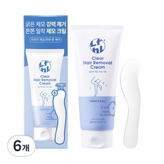 라이프홀릭 클리어 제모 왁싱 크림 팔/다리용, 200ml, 6개