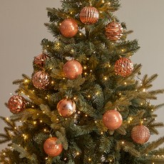 HOUSENSE 聖誕裝飾球 24入組, 珍珠香檳色, 6cm, 1套