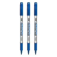 RIO TWO 麥克筆 藍色, 3個, 1色