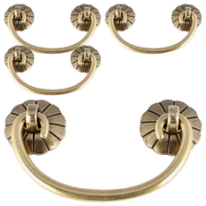 MONESPACE 復古傳統家具把手 5122-64 2入 + 螺絲隨機配送4入 套組, 2套