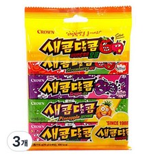 크라운 새콤달콤 모음, 116g, 3세트