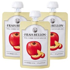 프레벨롱 짜먹는 국산 과일퓨레, 사과, 100g, 3개