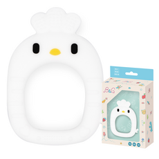 Baby Garden 派對動物固齒器, 單品, 淘氣小雞白, 1個