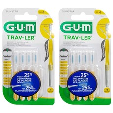 SUNSTAR 三詩達 G.U.M Trav-Ler 牙間刷 1514, 4入, 2個