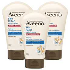 Aveeno 燕麥高效舒緩護手霜 燕麥香, 100g, 3條