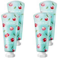 FRUDIA 友肌舒果 美體精華霜 櫻桃角質調理, 含櫻桃萃取物、蜂蜜萃取物、水果籽油, 200ml, 4條