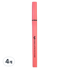 키보 더블래스팅 펜 아이라이너, 4개, 블랙
