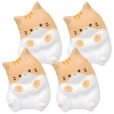 agaplus 鬆軟棉花糖貓咪起司捏捏樂, 4個