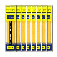 羽球拍握把布 8入, 黃色