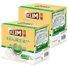 KLIM 克寧 100％純生乳奶粉 隨手包, 紐西蘭乳源, 無添加香料 色素 防腐劑, 432g, 2盒