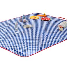 Heim&Heim 棋盤格野餐墊, 藍色