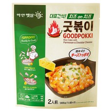 GOODPOKKI 4分鐘快煮年糕 起司 韓國國產米 無添加麵粉, 368g, 1包