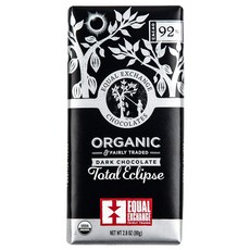EQUAL EXCHANGE 有機日全蝕 92%極濃黑巧克力, 80g, 1片
