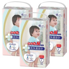 GOO.N 大王 日本製 肌快適褲型紙尿褲, L, 132片