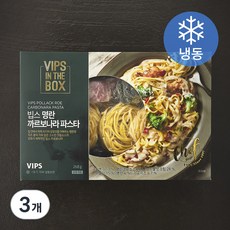 빕스 명란 까르보나라 파스타 (냉동), 268g, 3개