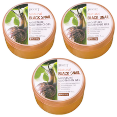 JIGOTT Natural BLACK SNAIL MOISTURE SOOTHING GEL 蝸牛修護保濕凝膠, 300ml, 3個