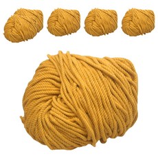 태광 마크라메 실 60합 4mm, 05 머스터드, 6개