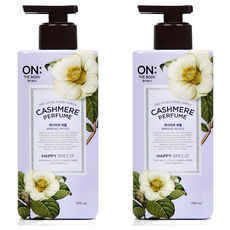 온더바디 캐시미어 퍼퓸 해피브리즈 바디로션, 400ml, 2개