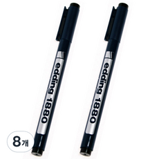 edding e-1880 0.05mm黑色眼線液筆 繪圖用筆1, 8個