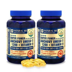 鯷魚Omega 3+維生素D膠囊, 90顆, 2罐